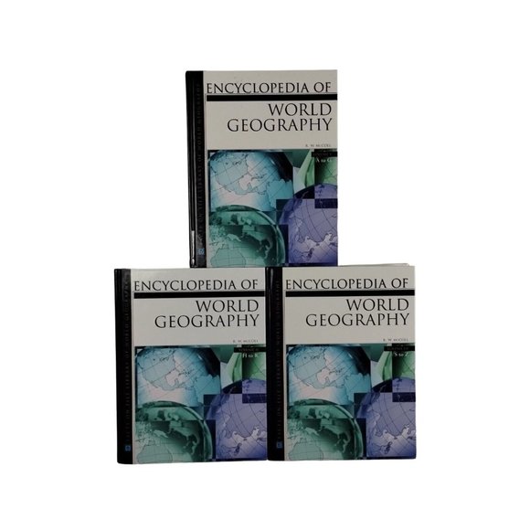 Encyclopedia of World Geography R.W. McColl Full 3 Volume Set Hardcover Books - Picture 1 of 6